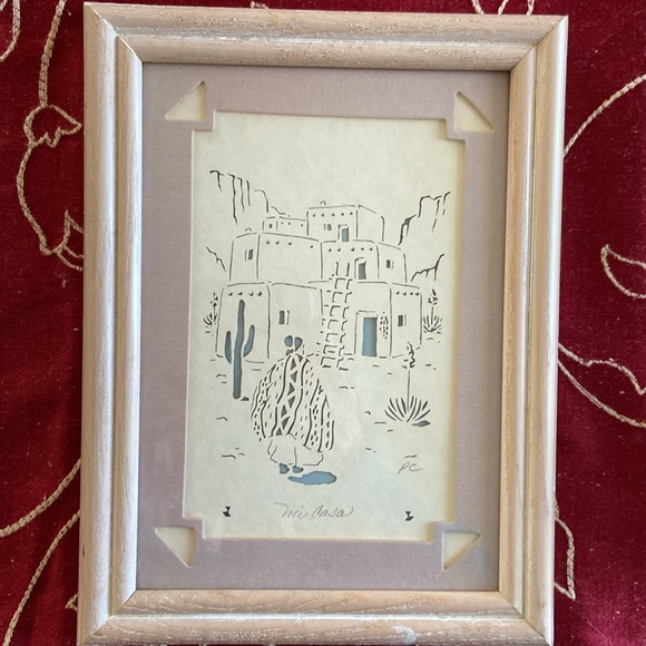 Figi Graphics Set of Two Matted Southwestern/Native American Decor Pictures - Picture 14 of 14